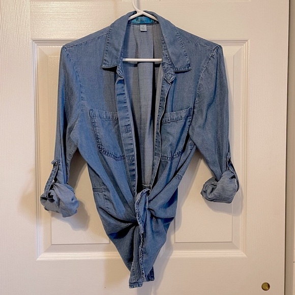 Buttons Jean Button Down Shirt - Picture 10 of 10